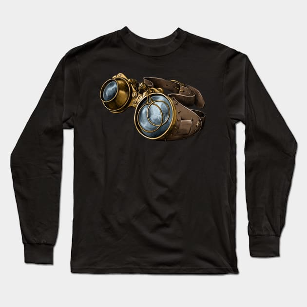 Steampunk glasses Long Sleeve T-Shirt by Anilia